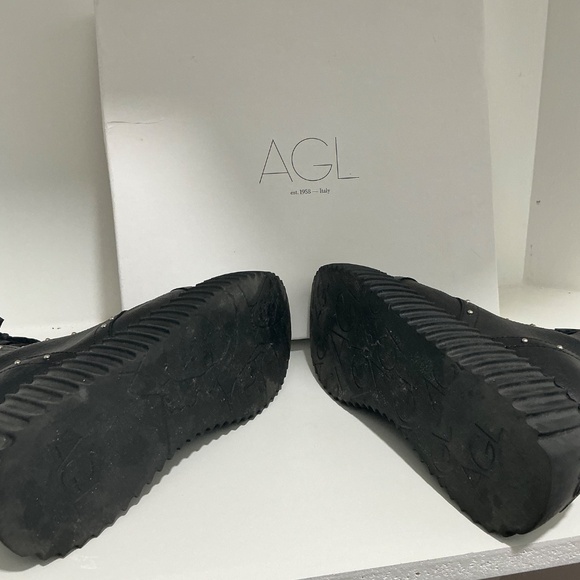 AGL COMBAT PLATFORM BOOTS BLACK - Picture 3 of 4